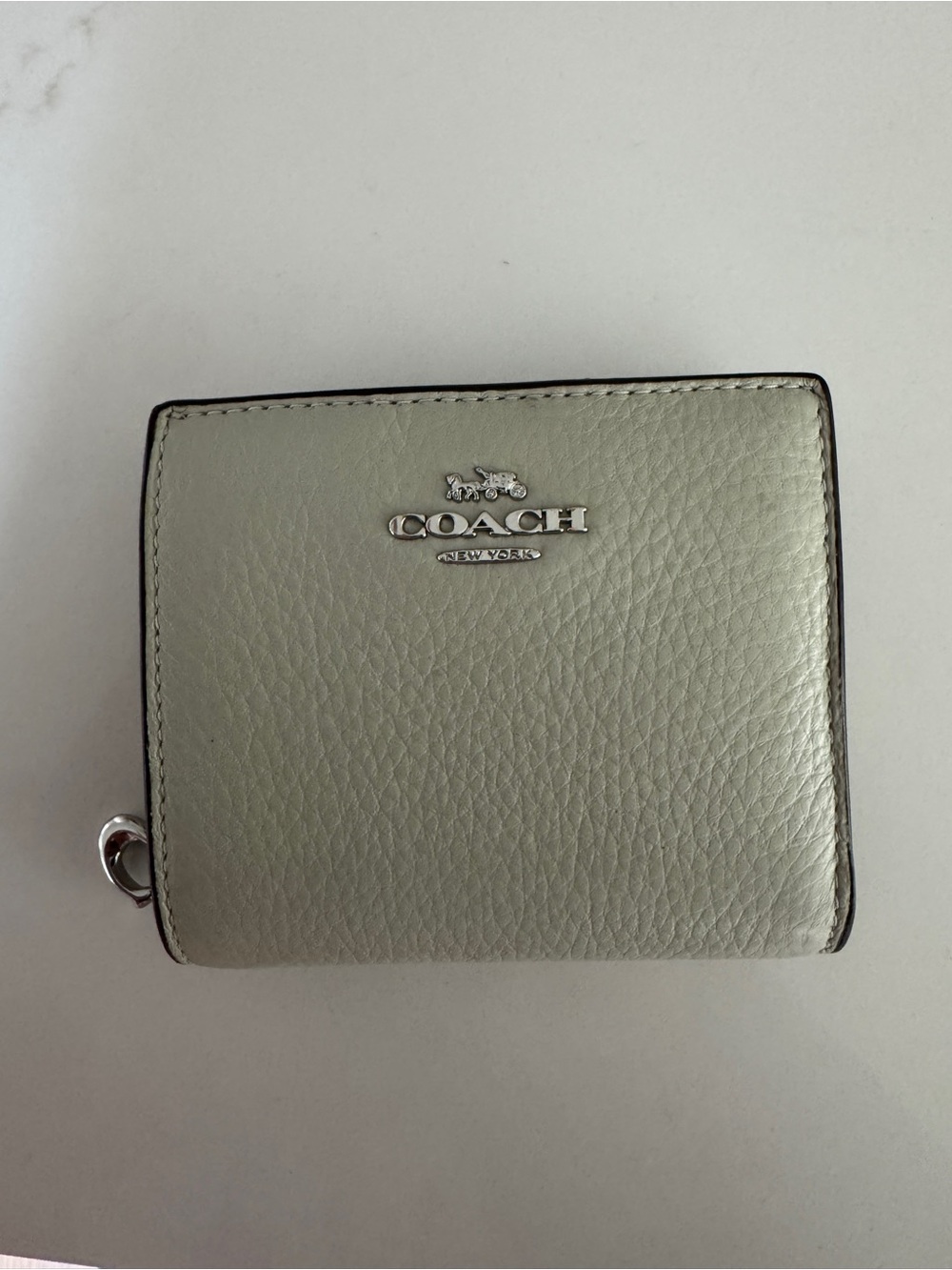 COACH snap wallet SV/Light Pistachio